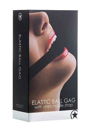 Elastic Ball Gag - Black - Afbeelding 3