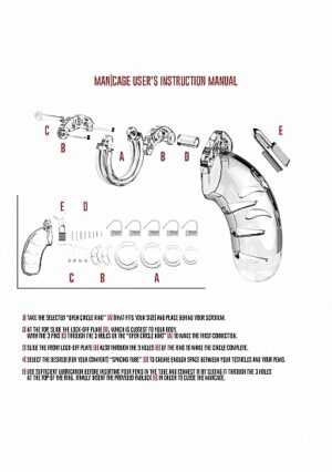 ManCage - Model 04 - Chastity - 4.5" - Cock Cage - Transpare - Afbeelding 4