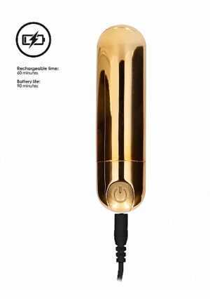 7 Speed Rechargeable Bullet - Gold - Afbeelding 8