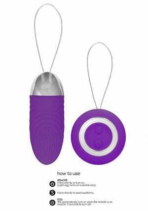 Ethan - Rechargeable Remote Control Vibrating Egg - Purple - Afbeelding 10