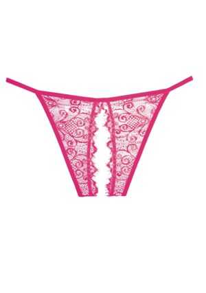 Adore Enchanted Belle Panty ( Crotchless ) - Hot Pink - O/S - Afbeelding 3