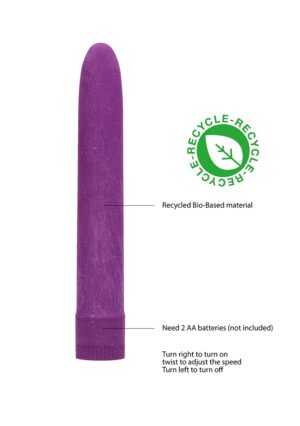 7" Vibrator - Biodegradable - Purple - Afbeelding 6