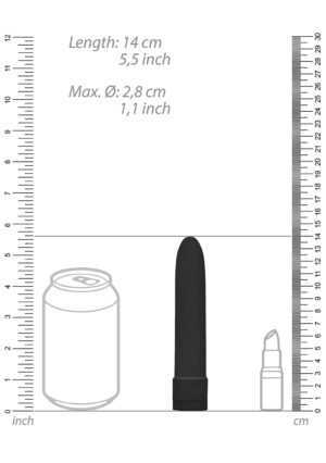 5.5" Vibrator - Biodegradable - Black - Afbeelding 4