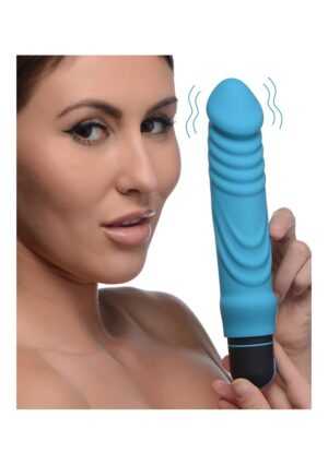 XL Bullet & Ribbed Silicone Sleeve - Blue