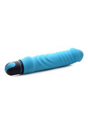 XL Bullet & Ribbed Silicone Sleeve - Blue