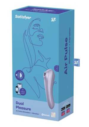 Dual Pleasure Air Pulse Vibrator - Mauve