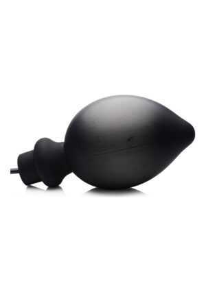 Ass-Pand Large Inflatable Silicone Anal Plug - Black - Afbeelding 5