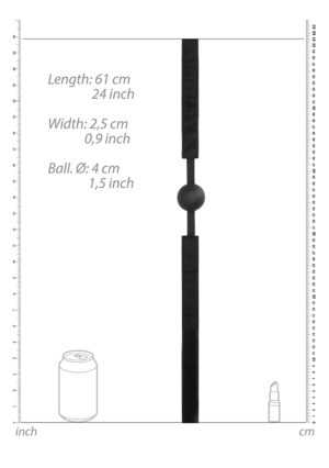 V&V Adjustable Silicone Ball Gag - Afbeelding 4