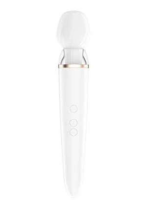 Double Wand-er Wand Vibrator - White