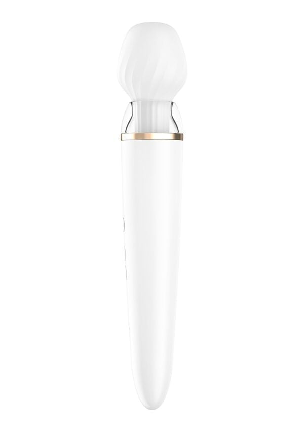 Double Wand-er Wand Vibrator - White