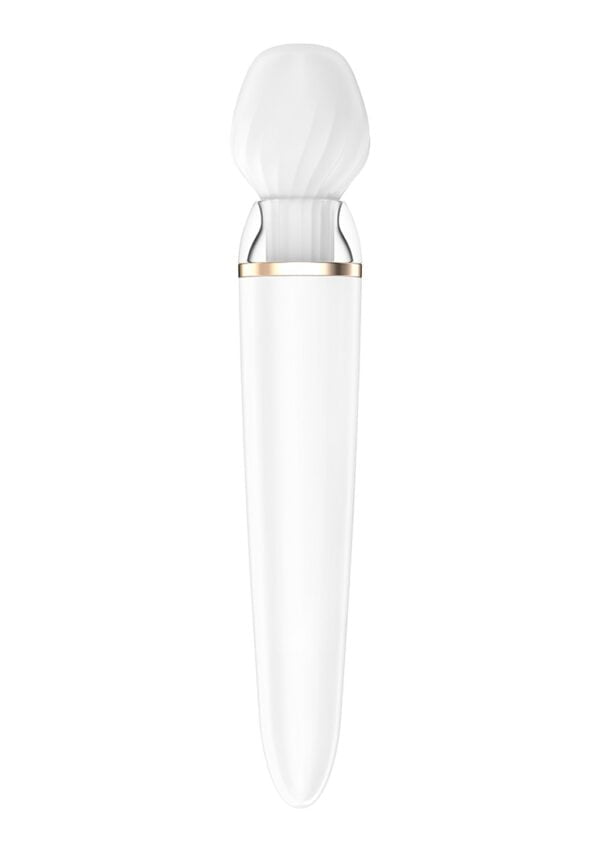 Double Wand-er Wand Vibrator - White