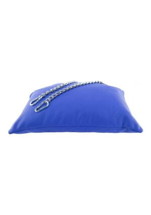 Leather pillow - Blue