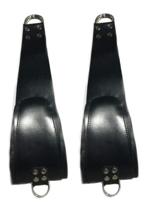 Leather sling loops - Blue