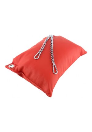 Leather pillow - Red