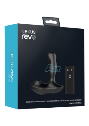 REVO AIR Remote Control Prostate Massager Suction - Black