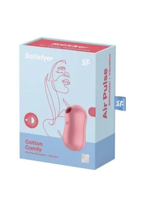 Cotton Candy Double Aire Pulse Vibrator - Light Red - Afbeelding 2