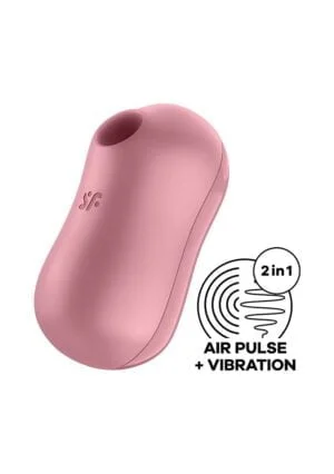 Cotton Candy Double Aire Pulse Vibrator - Light Red - Afbeelding 7