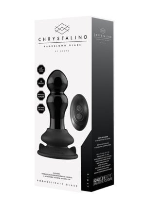 Rimly - Glass Vibrator - With Suction Cup and Remote - Rechargeable - 10 Speed - Black - Afbeelding 4