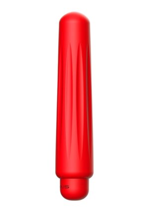 Delia - ABS Bullet With Sleeve - 10-Speeds - Red - Afbeelding 6