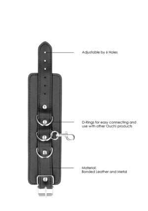 Bonded Leather Hogtie With Hand and Ankle Cuffs - Afbeelding 12