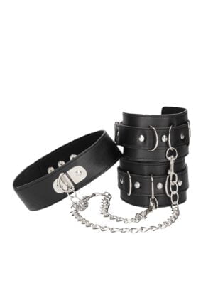 Bonded Leather Collar With Hand Cuffs - Afbeelding 9