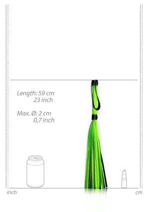 Flogger - Glow in the Dark - Neon Green/Black - Afbeelding 6