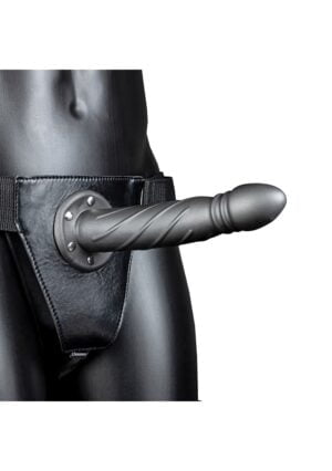 Twisted Hollow Strap-on - 8'' / 20 cm - Gun Metal - Afbeelding 4