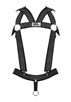 Elastic Studded Harness - Black - OS - Afbeelding 3