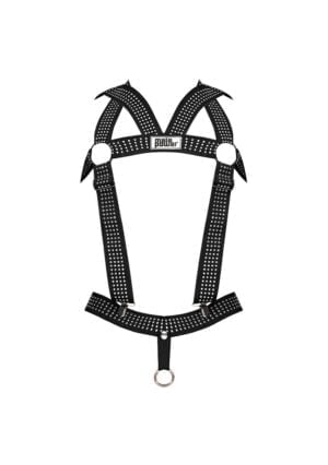 Elastic Studded Harness - Black - OS - Afbeelding 4