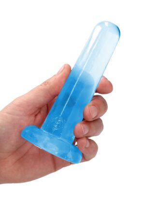 5.3'' / 13.5cm Non Realistic Dildo Suction Cup - Blue - Afbeelding 5