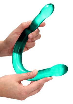 17'' / 42cm Non Realistic Double Dildo - Turquoise - Afbeelding 4