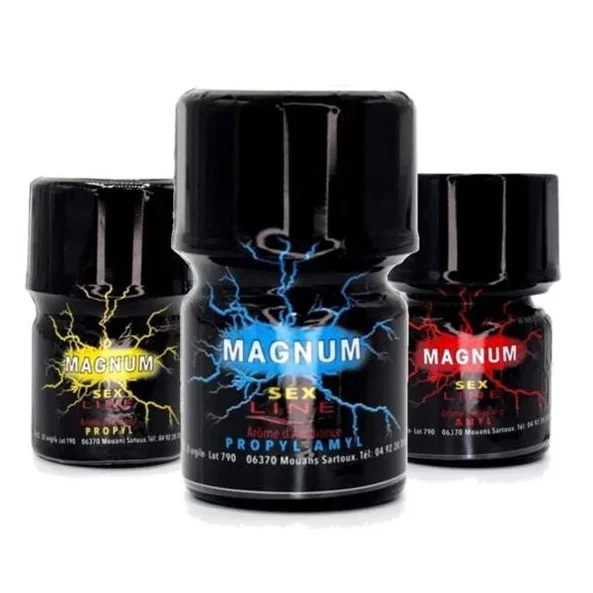 sex line magnum bleu, red and yellow