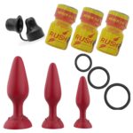 butt plug set red