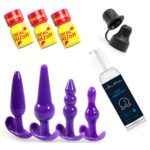 beginners butt plug pack purple