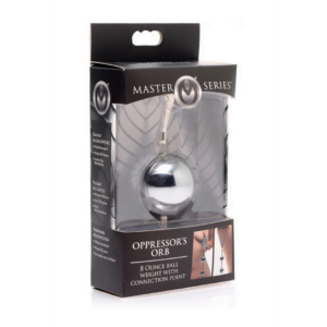 Oppressor's Orb 8 Oz Ball Weight with Connection Point - Silver