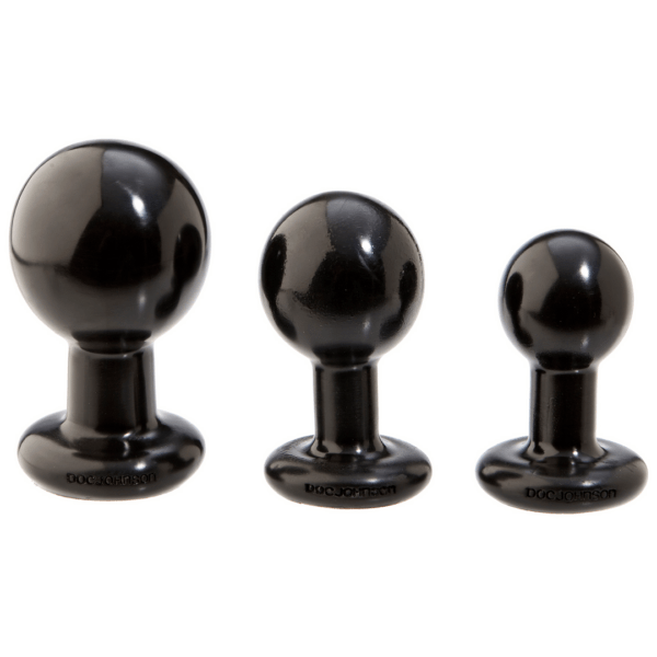 Round Butt Plug - Small - Black