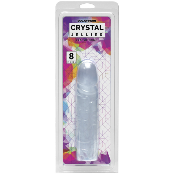 Crystal Jellies - 8 Inch Classic Dong - Transparent