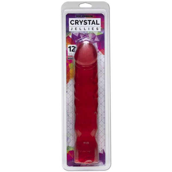 Big Boy Dong Crystal Pink Jellie 12inch (30x6cm)