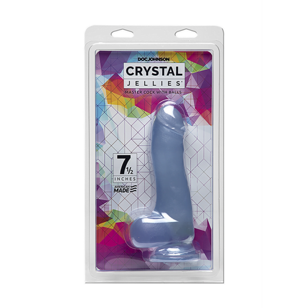 7.5 Inch Master Cock with Balls - Clear