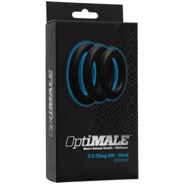 OptiMALE C-Ring 3 Set Black Thick