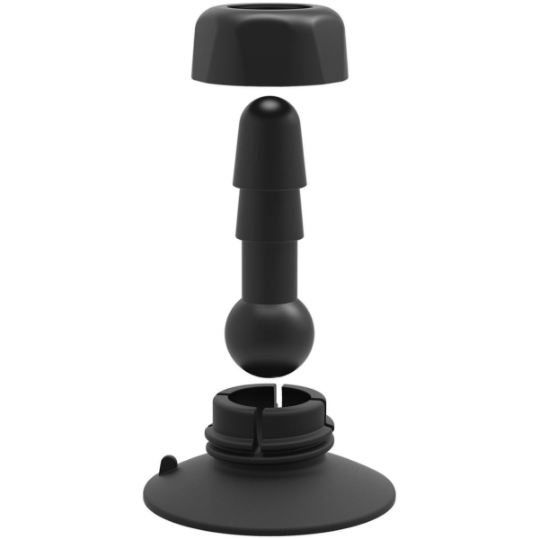 Deluxe 360° Swivel Suction Cup Plug - Black