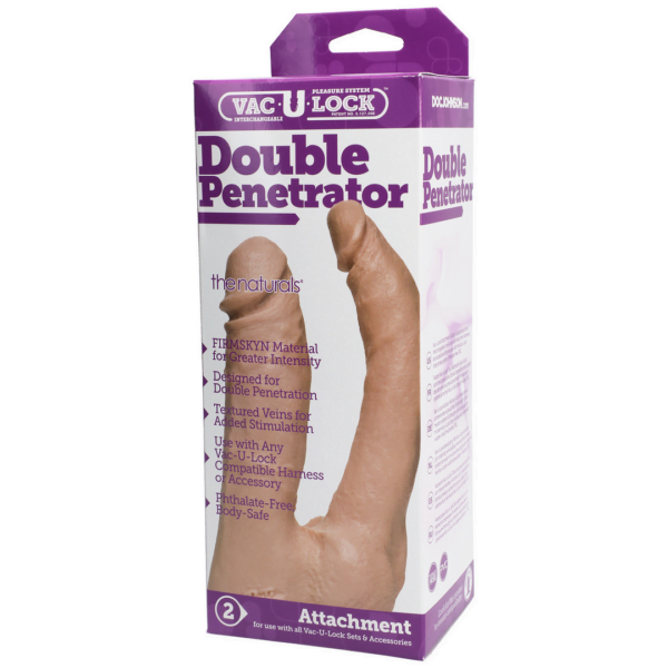 Vac-U-Lock Natural Double Penetrator