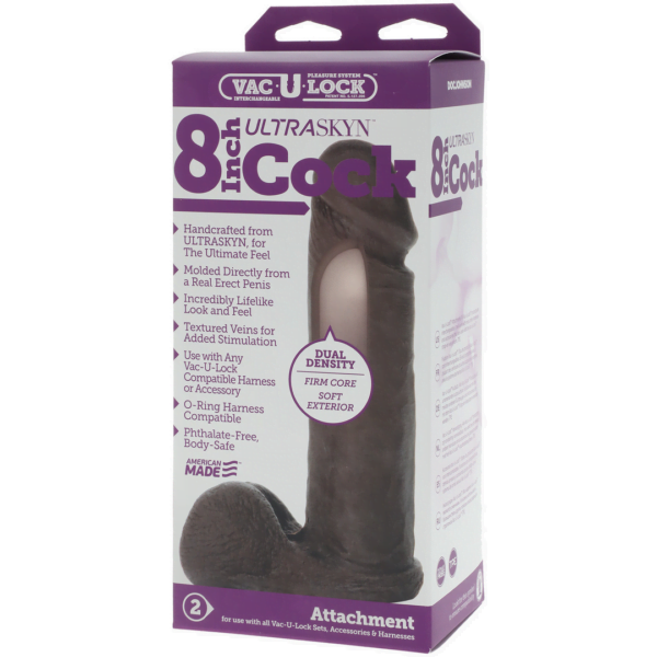 Vac-U-Lock Ur3 Cock Black 8" (20xcm)