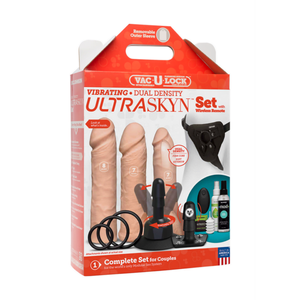 Vibrating Dual Density ULTRASKYN Set - Vanilla