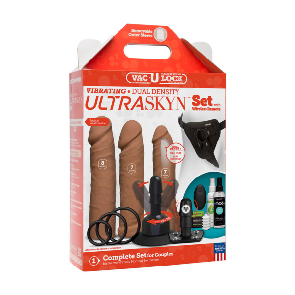 Vibrating Dual Density ULTRASKYN Set - Caramel