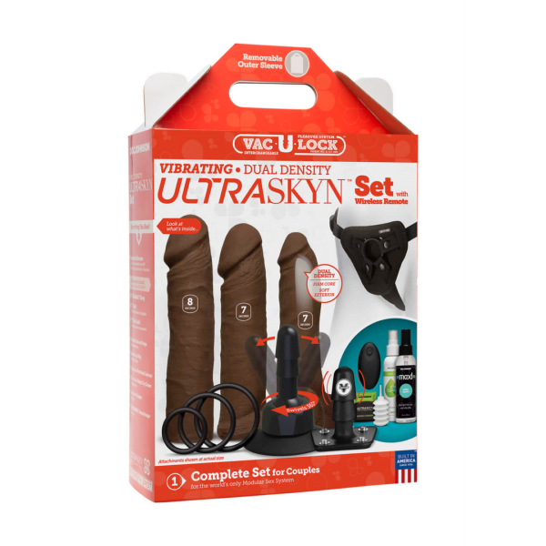 Vibrating Dual Density ULTRASKYN - Chocolate