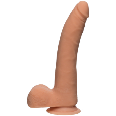 The D - Realistic D - Slim 9 Inch with Balls - Ultraskyn - Flesh