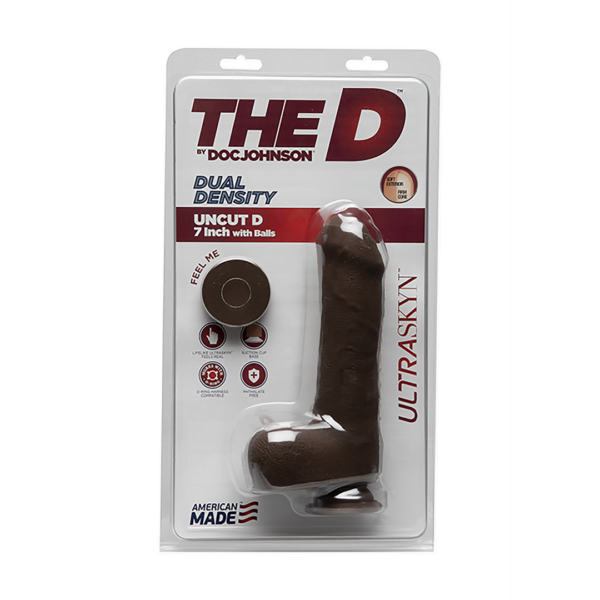 Uncut D - 7 Inch with Balls - ULTRASKYN - Chocolate