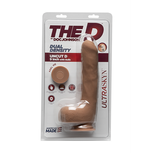 Uncut D - 9 Inch with Balls - ULTRASKYN - Caramel