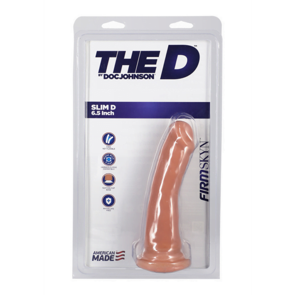 The D - Slim D - 6.5 Inch - Firmskyn - Flesh